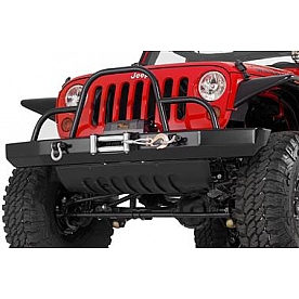 Warrior Products Bumper Rock Crawler 1-Piece Design Steel Black - 59056