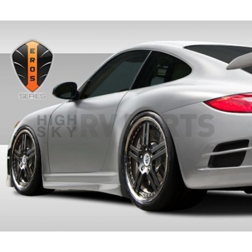 Extreme Dimensions Side Skirt - Primered Fiberglass Reinforced Plastic Black Set of 2 - 107717-1