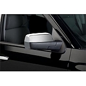 Putco Exterior Mirror Cover Driver And Passenger Side Silver ABS Plastic Set Of 2 - 400140