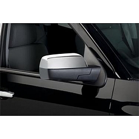 Putco Exterior Mirror Cover Driver And Passenger Side Silver ABS Plastic Set Of 2 - 400140