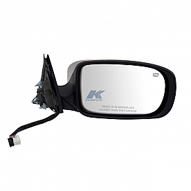 K-Source Exterior Mirror Power Rectangular Black Single - 60609C
