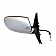 K-Source Exterior Mirror Power Rectangular Black Single - 60609C