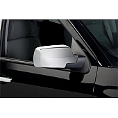 Putco Exterior Mirror Cover Driver And Passenger Side Silver ABS Plastic Set Of 2 - 400141
