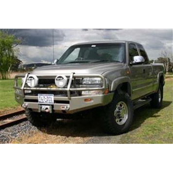 ARB Bumper Steel Powder Coated Deluxe Bar Black 1-Piece - 3462010