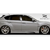 Extreme Dimensions Side Skirt - Primered Fiberglass Reinforced Plastic Black Set of 4 - 107871