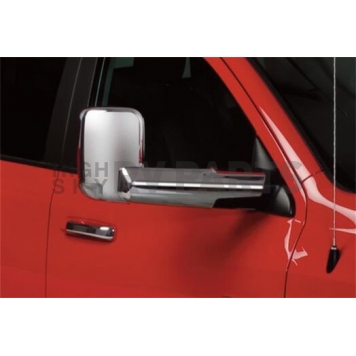 Putco Exterior Mirror Cover Driver And Passenger Side Silver ABS Plastic Set Of 2 - 400520-2