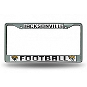 POWERDECAL License Plate Frame - Jacksonville Jaguars Football Name And Logo Zinc - FC0902