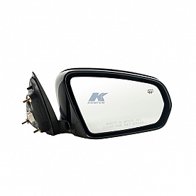 K-Source Exterior Mirror Power OEM Black Single - 60613C
