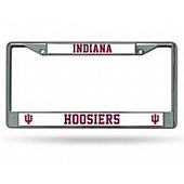 POWERDECAL License Plate Frame - Indiana Hoosiers Name And Logo Zinc - FC200104