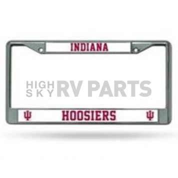 POWERDECAL License Plate Frame - Indiana Hoosiers Name And Logo Zinc - FC200104