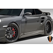 Extreme Dimensions Side Skirt - Primered Fiberglass Reinforced Plastic Black Set of 2 - 107837