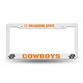 POWERDECAL License Plate Frame - Oklahoma State Cowboys Plastic - FC230002