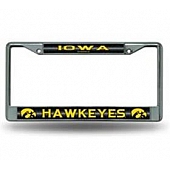 POWERDECAL License Plate Frame - Iowa Hawkeyes Name Zinc - FC250104