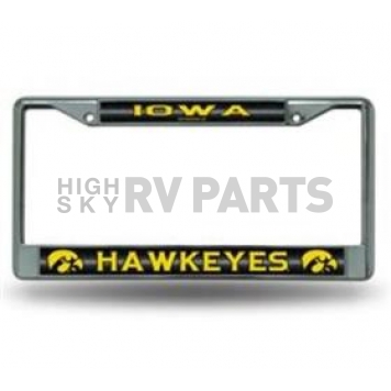 POWERDECAL License Plate Frame - Iowa Hawkeyes Name Zinc - FC250104
