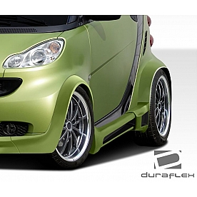 Extreme Dimensions Side Skirt - Primered Fiberglass Reinforced Plastic Black Set of 4 - 107840