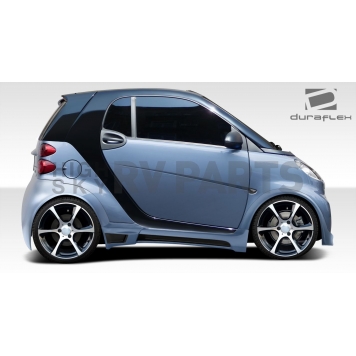 Extreme Dimensions Side Skirt - Primered Fiberglass Reinforced Plastic Black Set of 4 - 107840-1