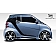 Extreme Dimensions Side Skirt - Primered Fiberglass Reinforced Plastic Black Set of 4 - 107840