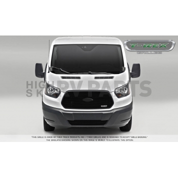 T-Rex Truck Products Grille Insert - Horizontal Bar Hexagonal Black Powder Coated Aluminum - 6205751