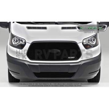 T-Rex Truck Products Grille Insert - Horizontal Bar Hexagonal Black Powder Coated Aluminum - 6205751-1