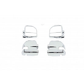 Putco Exterior Mirror Cover Driver And Passenger Side Silver ABS Plastic Set Of 2 - 401160