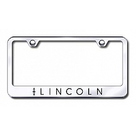 Automotive Gold License Plate Frame - Silver Stainless Steel - LFLINEC
