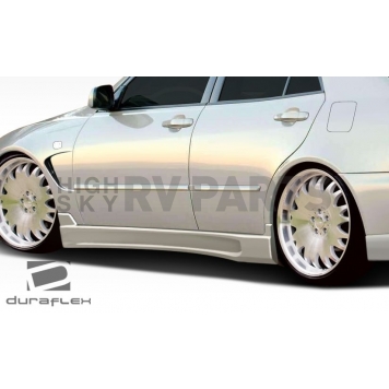 Extreme Dimensions Side Skirt - Primered Fiberglass Reinforced Plastic Black Set of 2 - 107769-1