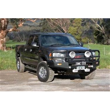 ARB Bumper Steel Powder Coated Deluxe Bar Black 1-Piece - 3462040