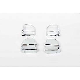 Putco Exterior Mirror Cover Driver And Passenger Side Silver ABS Plastic Set Of 2 - 401162