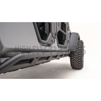 Fab Fours Rocker Panel Guard - Black Oval Tube Bare Steel - JT20G1850B-1