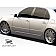 Extreme Dimensions Side Skirt - Primered Fiberglass Reinforced Plastic Black Set of 2 - 107781