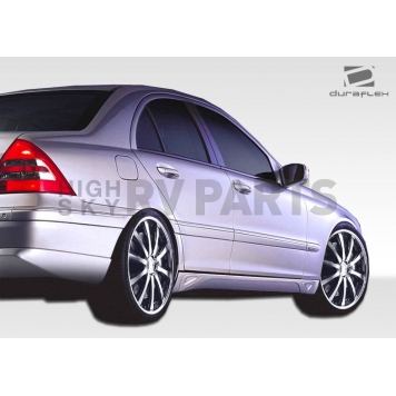Extreme Dimensions Side Skirt - Primered Fiberglass Reinforced Plastic Black Set of 2 - 107069-2