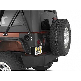 Warrior Products License Plate Bracket - Steel Black - 1564
