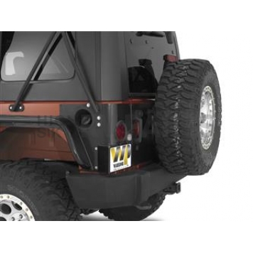 Warrior Products License Plate Bracket - Steel Black - 1564