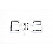 Putco Exterior Mirror Cover Driver And Passenger Side Silver ABS Plastic Set Of 2 - 401175