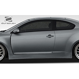 Extreme Dimensions Side Skirt - Primered Fiberglass Reinforced Plastic Black Set of 2 - 107053