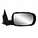 K-Source Exterior Mirror Manual Rectangular Black Single - 60625C