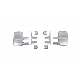 Putco Exterior Mirror Cover Driver And Passenger Side Silver ABS Plastic Set Of 2 - 401273
