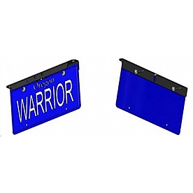 Warrior Products License Plate Bracket - Steel Black - 1557