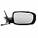 K-Source Exterior Mirror Manual Rectangular Black Single - 60627C