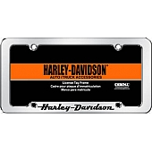 Chroma Graphics License Plate Frame - Harley Davidson Script - 6305
