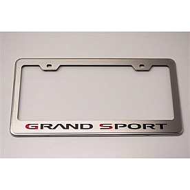 American Car Craft License Plate Frame - Grand Sport Stainless Steel - 042132