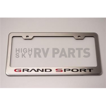 American Car Craft License Plate Frame - Grand Sport Stainless Steel - 042132