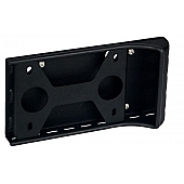 Warrior Products License Plate Bracket - Steel Black - 1558