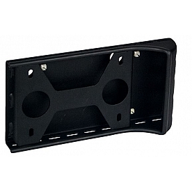 Warrior Products License Plate Bracket - Steel Black - 1558