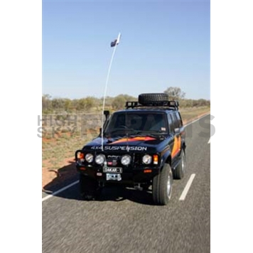 ARB Bumper Steel Powder Coated Deluxe Bar Black 1-Piece - 3410100-3
