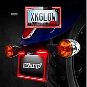 XK Glow License Plate Frame - Motorcycle LED - 034018W