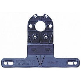 Peterson Mfg. License Plate Bracket - Black Plastic - B44009