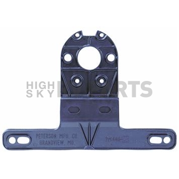 Peterson Mfg. License Plate Bracket - Black Plastic - B44009