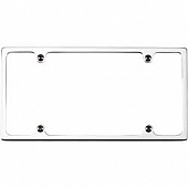 Billet Specialties License Plate Frame - Silver Aluminum - 55020
