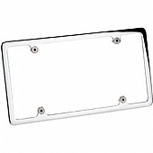 Billet Specialties License Plate Frame - Silver Aluminum - 55120